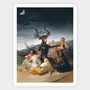 Witches Sabbath by Francisco Goya Magnet